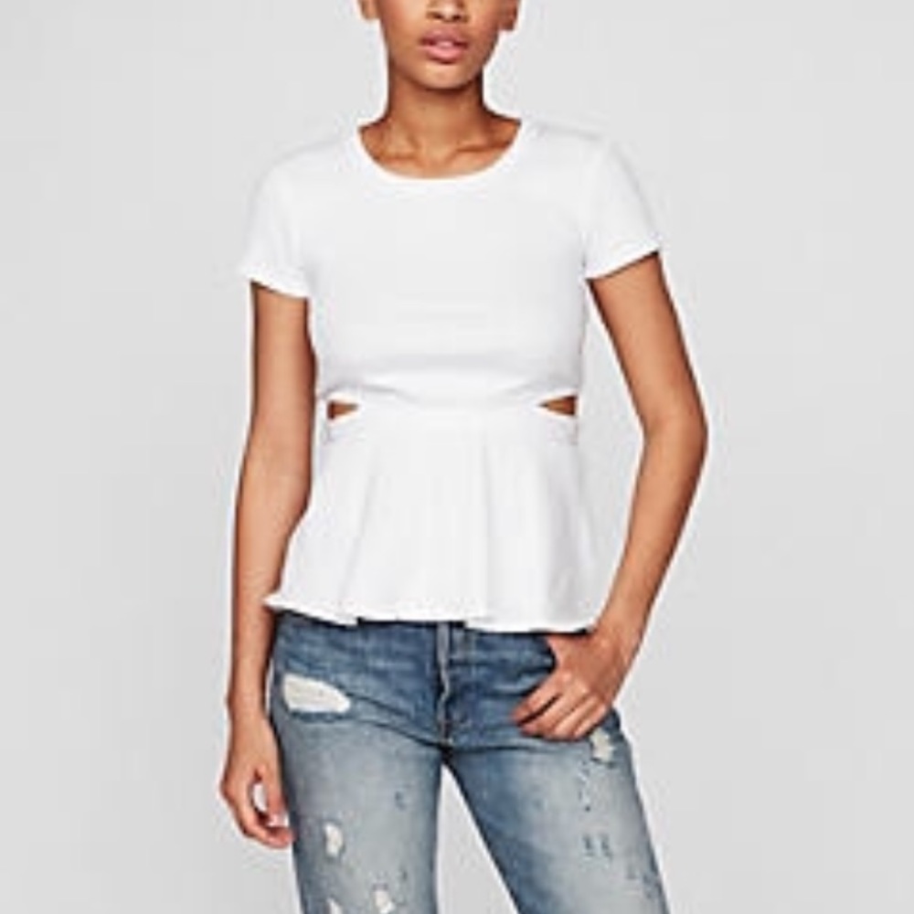 Express cut out tee